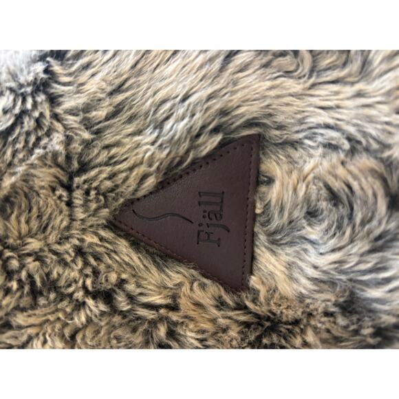 Fjall Wool Blend Large Jacket reversible  Faux Fur Lined with mittens - Picture 14 of 16